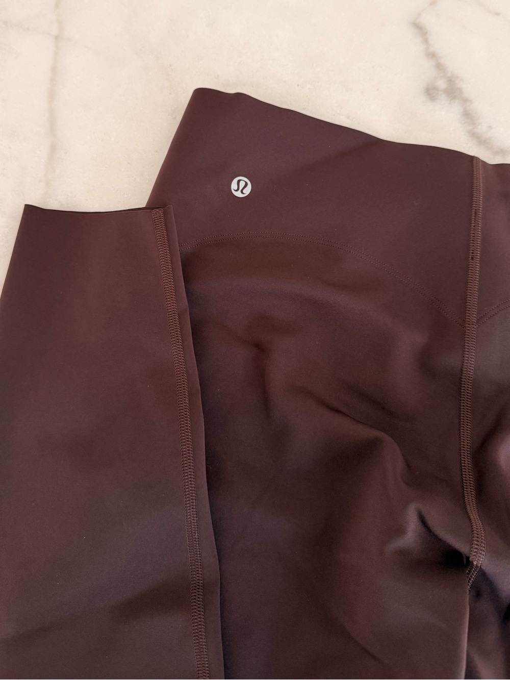 Lululemon Athletica Burgundy High-Rise Leggings
